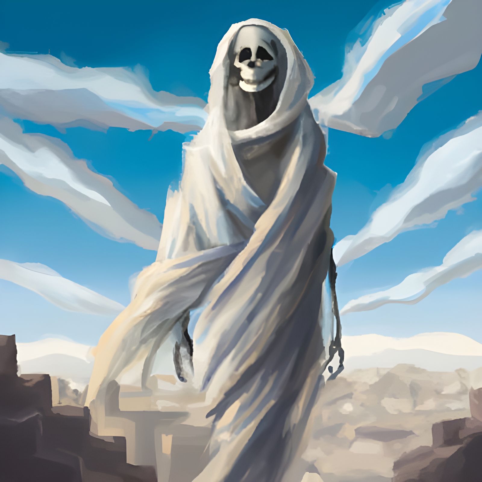 Dark Fantasy Image of Death and the Soul