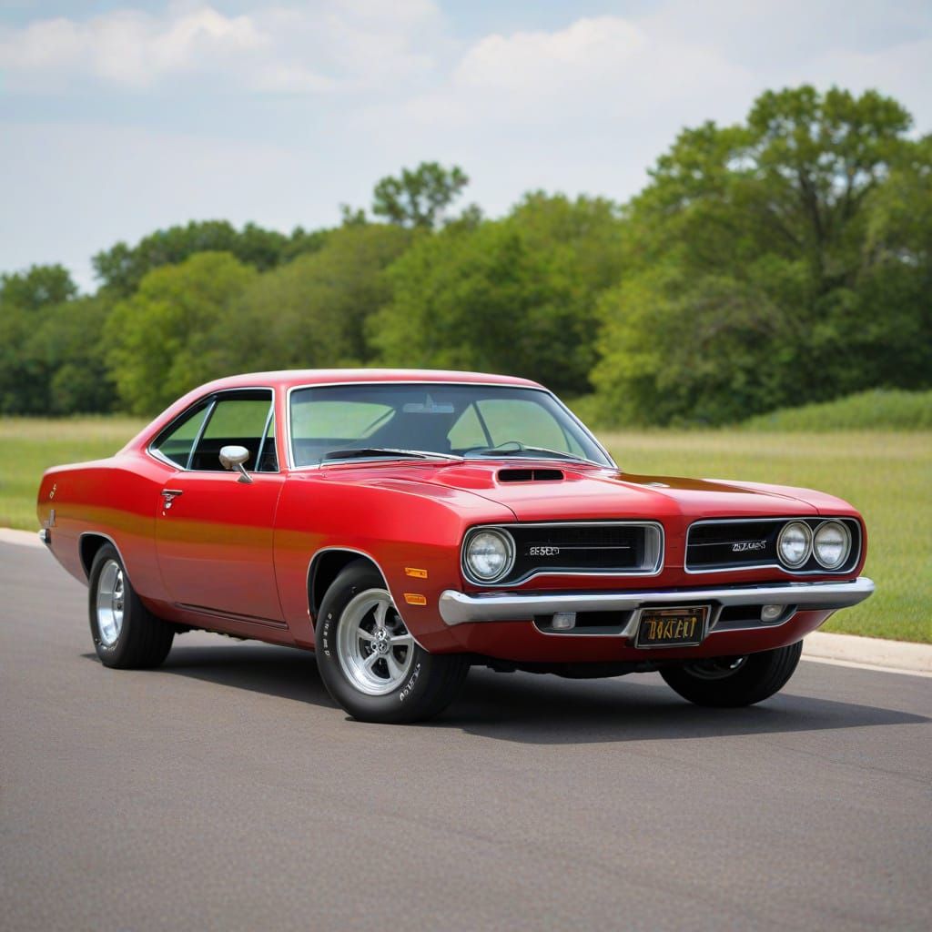 1969 Plymouth Barracuda Cuda 340 in Red