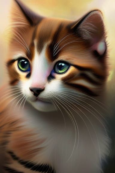 Beautiful tiger look tabby cat.