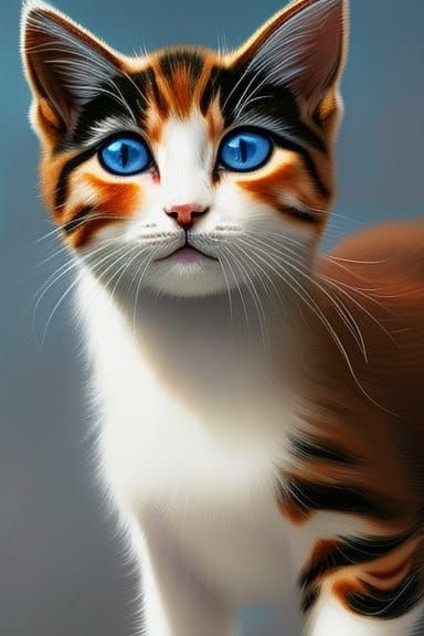 Beautiful tiger look tabby cat.