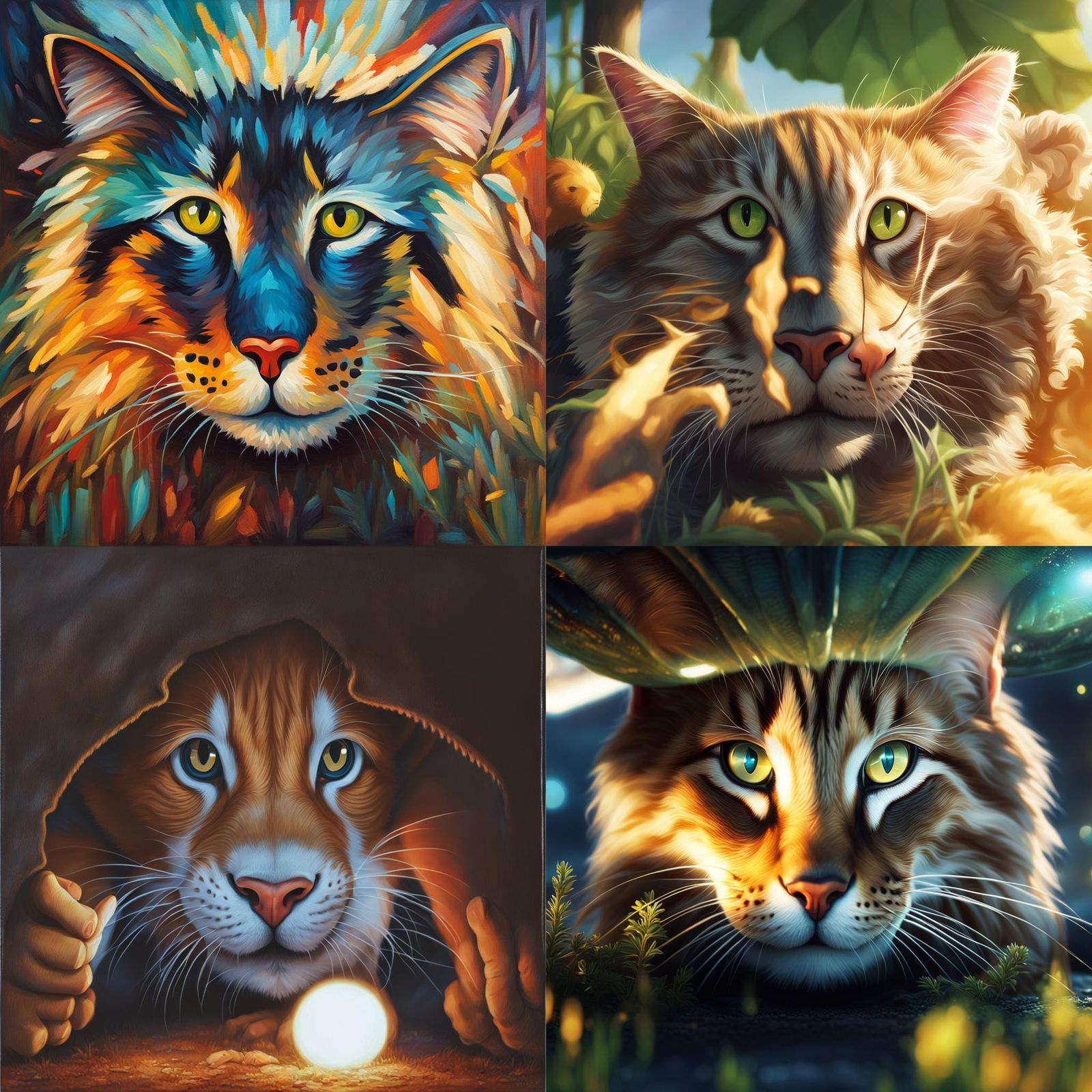 Boy Learns Car Repair with Animal Support