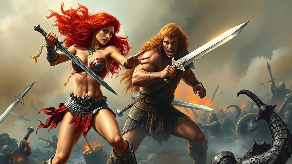 Red Sonja fights alongside Mel Gibson in Braveheart Forever!...