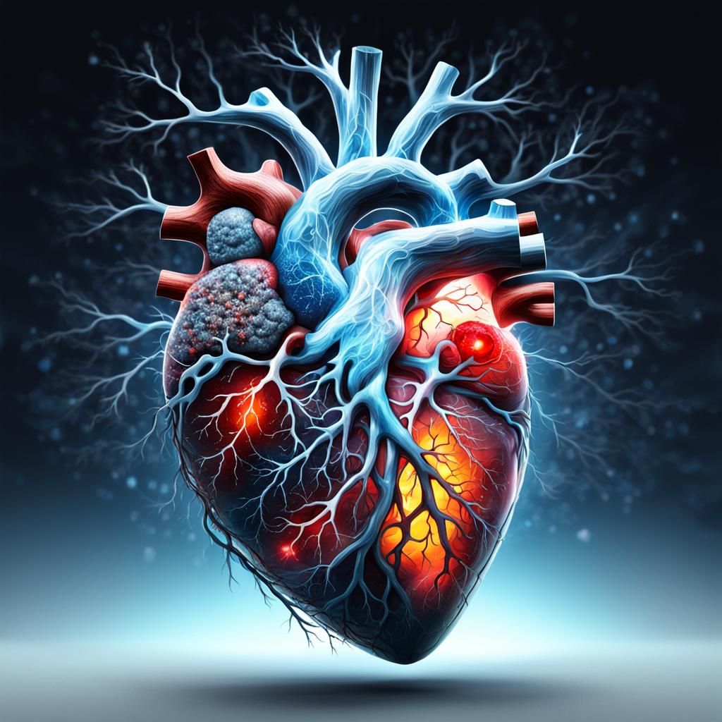 Crystal Heart with Tornado: Synchronized Chaos