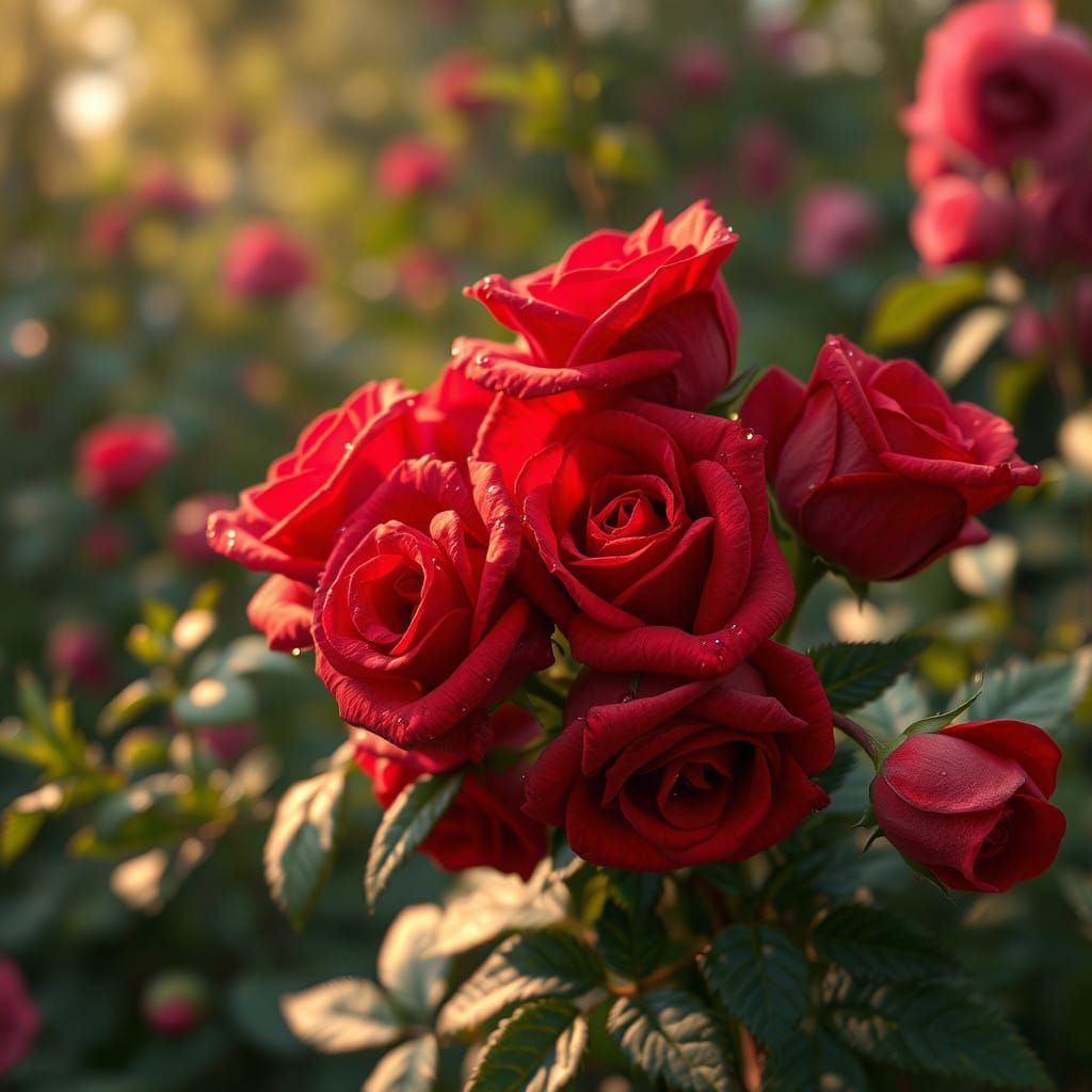 Romantic Roses in Whimsical Gardens of Adonis