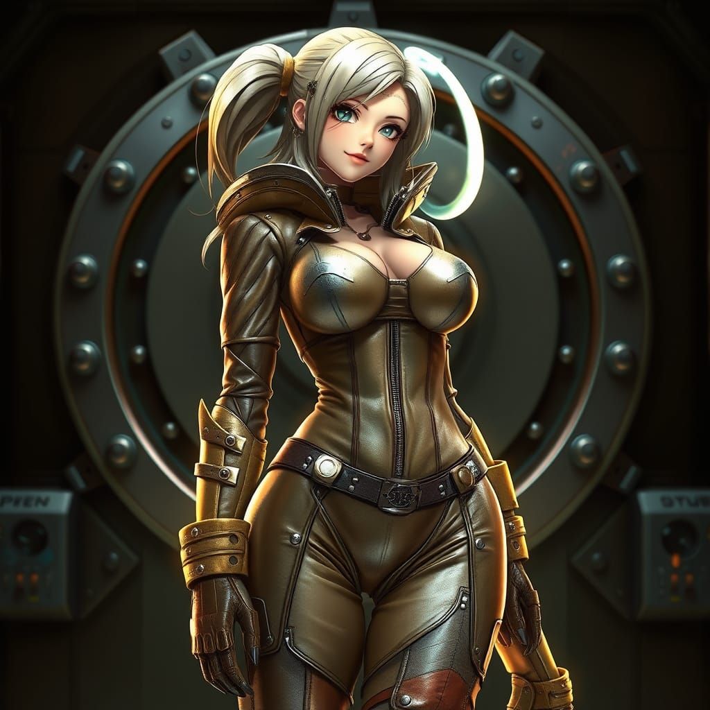 Cyberpunk Goddess in Vault Suit