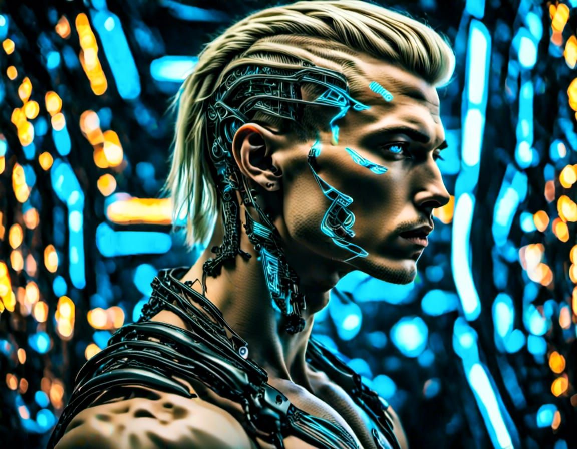 Biocyberpunk Cyborg
