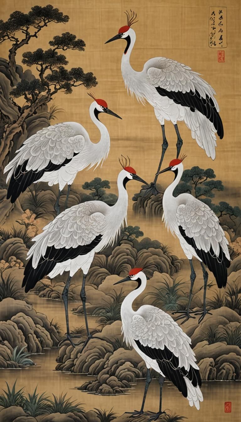 Cranes pooping on Vixsin.