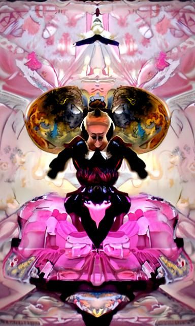 Ballet Dancer Balances on Earth in Renaissance Style