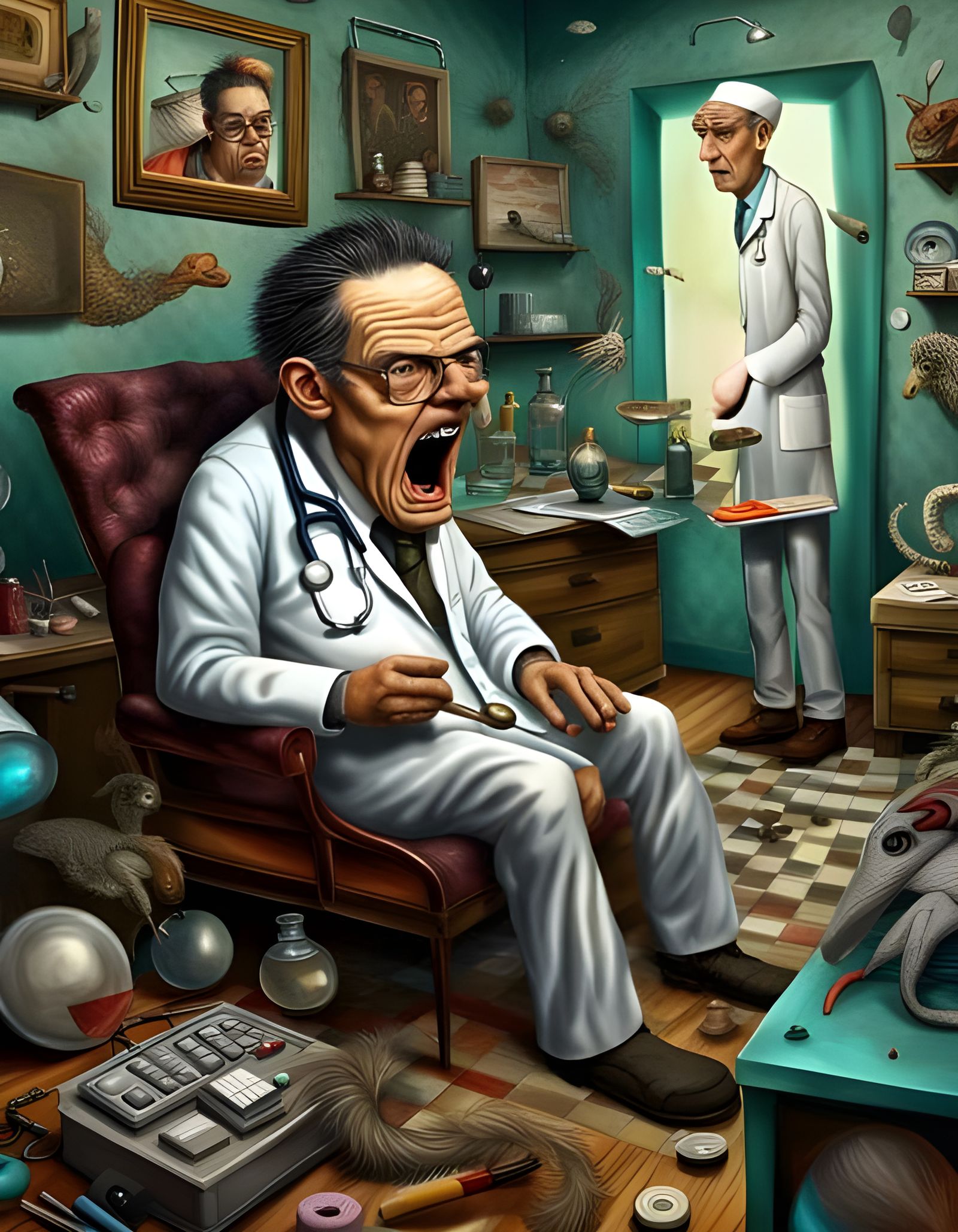 While waiting in that room did you ever wonder what your doctor was doing?