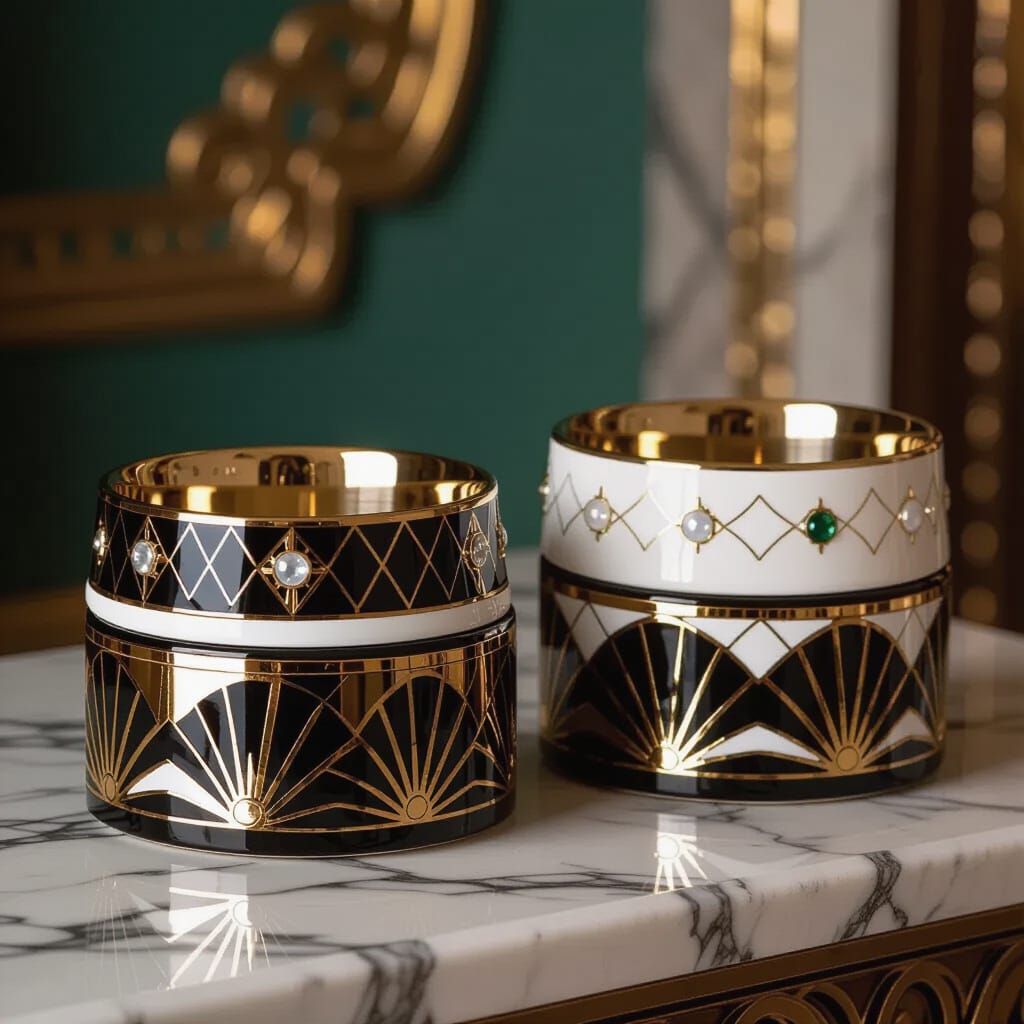 Art Deco Luxury Pet Bowls and Stands