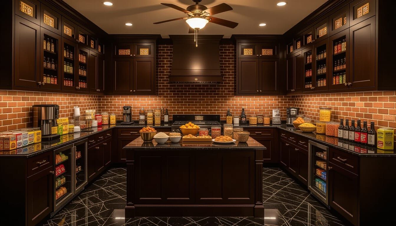 Victorian Storage Room Displaying Abundant Provisions