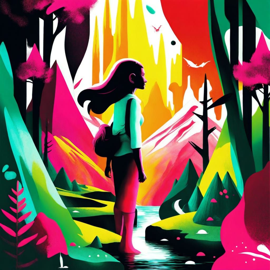 Melted Pencil Liquid in an UltraLucid Graphic Composition