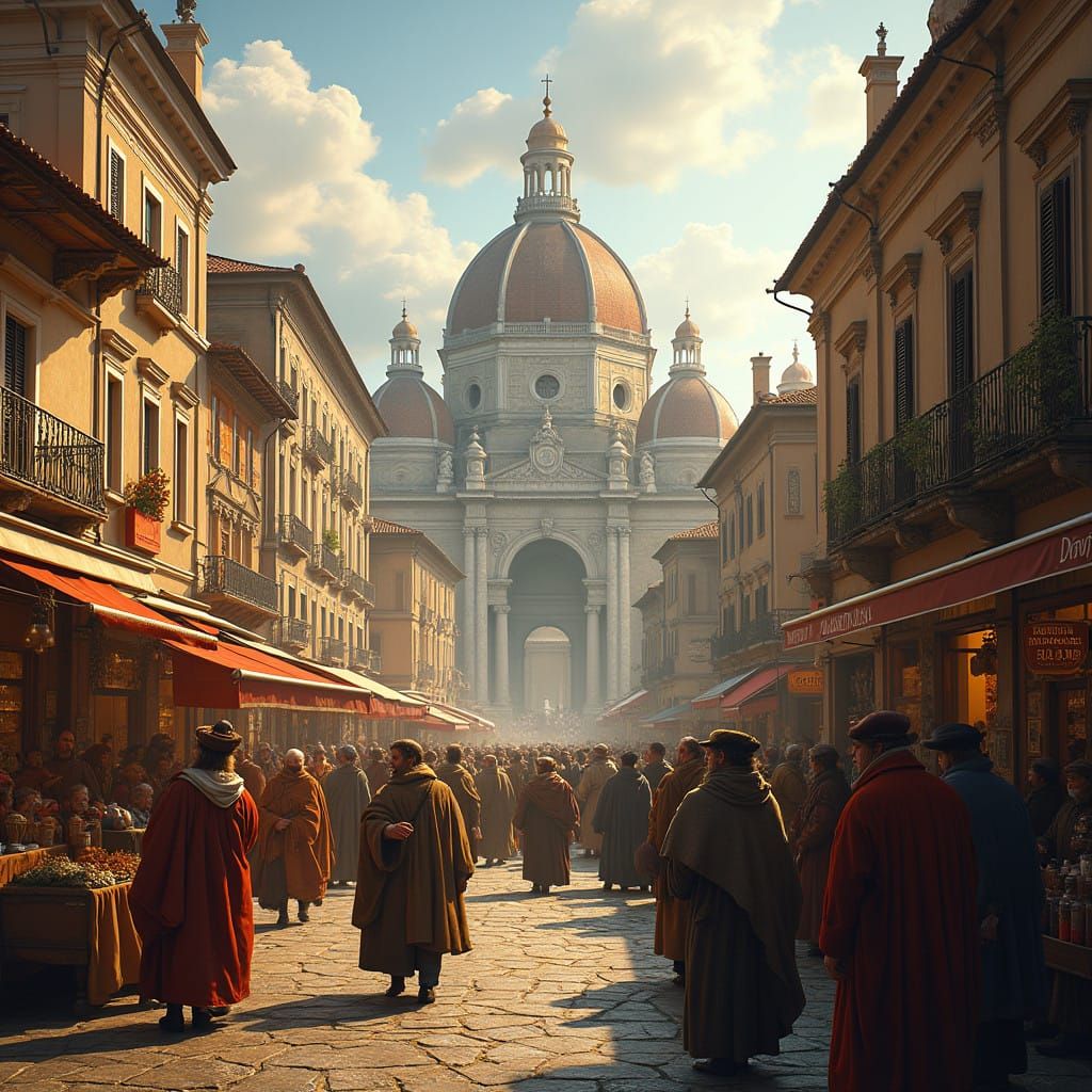 A Renaissance Revival in Bustling Italian Cityscapes