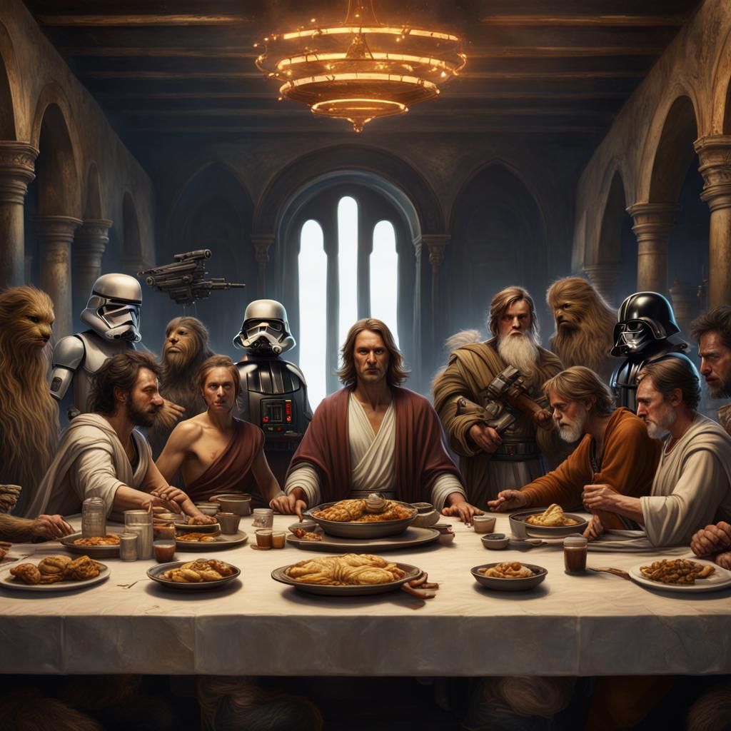 Star Wars Characters Recreate The Last Supper