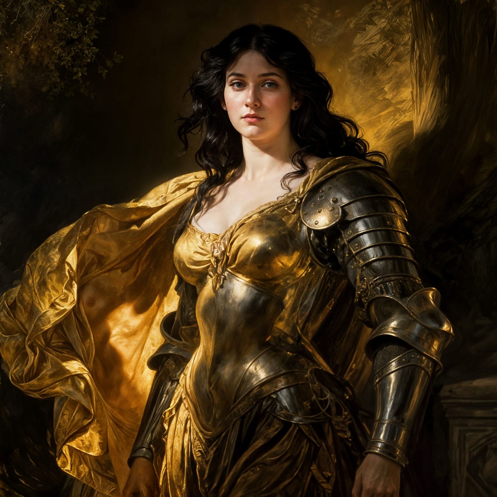 Valkyrie Portrait in Renaissance Style Painting