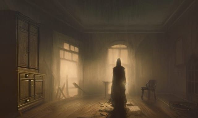 Sinister Ghosts in Haunted House Concept Art