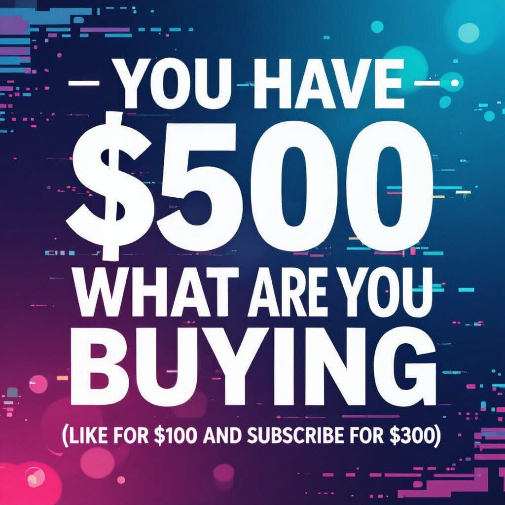 AI Art: You Have $500 What Are You Buying?