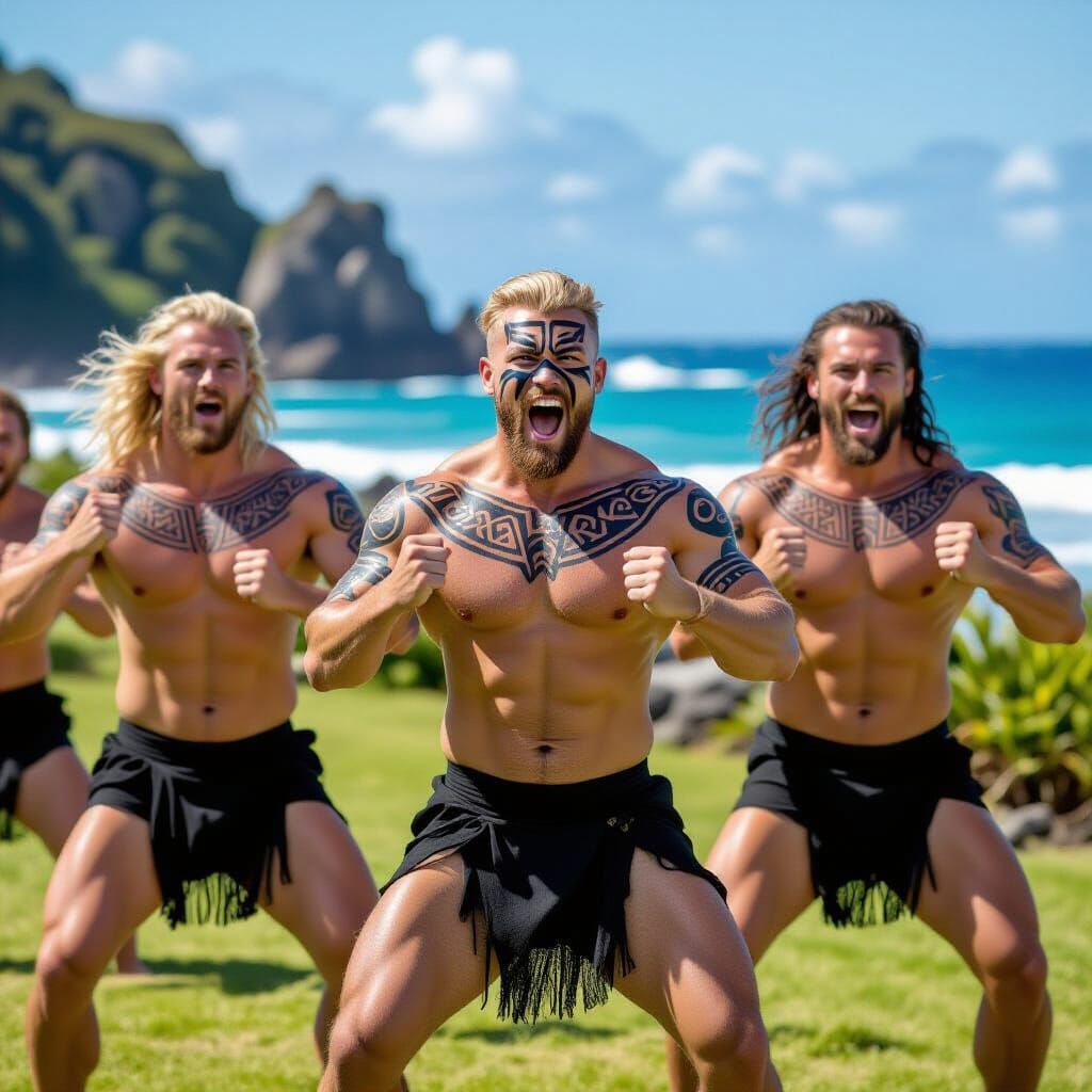 Maori Haka Dance in New Zealand.