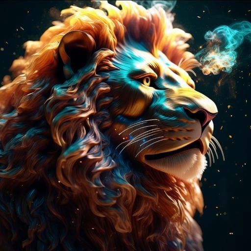 Glass Mufasa: A Stunning AI Sculpture