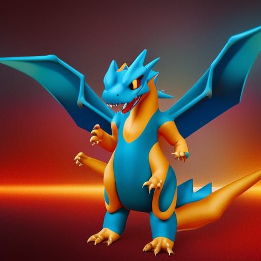 Photorealistic Charizard Close-Up Portrait