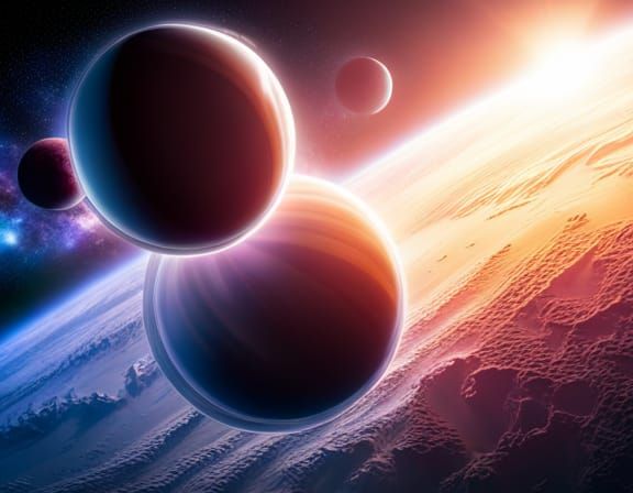 Early dawn, the shades of time X2