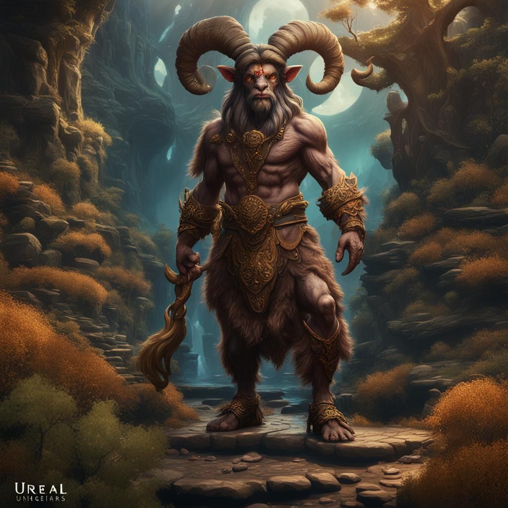 Fantastical Satyr Healer Concept Art
