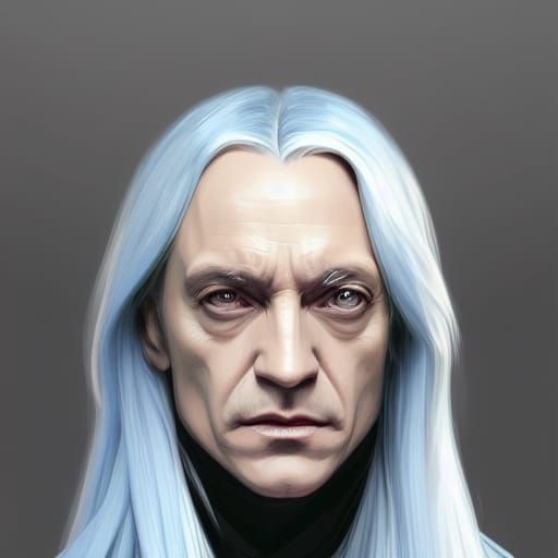 Lucius Malfoy Portrait in Hyperdetailed Digital Art
