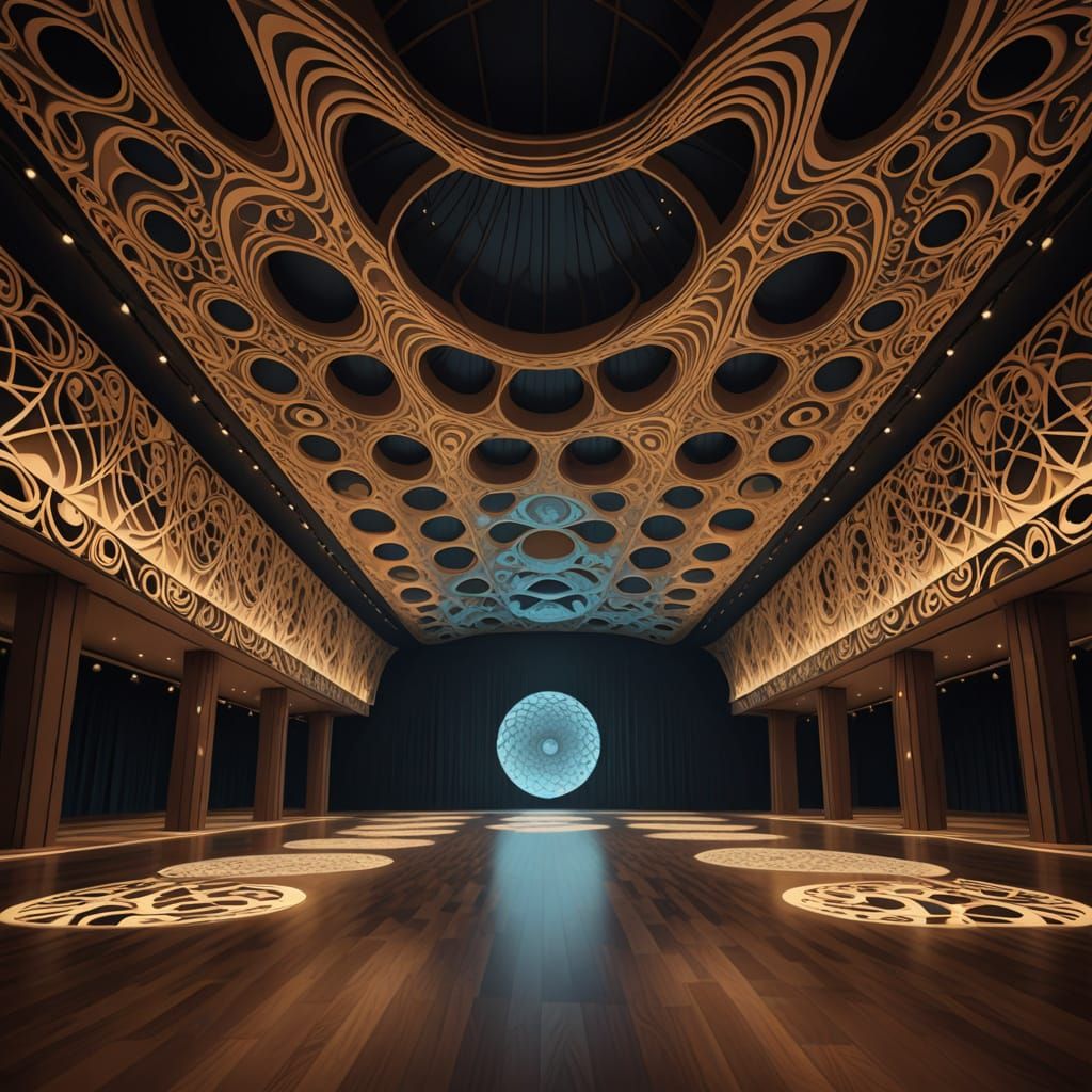 Melancholic Syllogism Hall with Visible Symbols