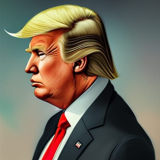 Donald Trump Portrait in Artstation Style