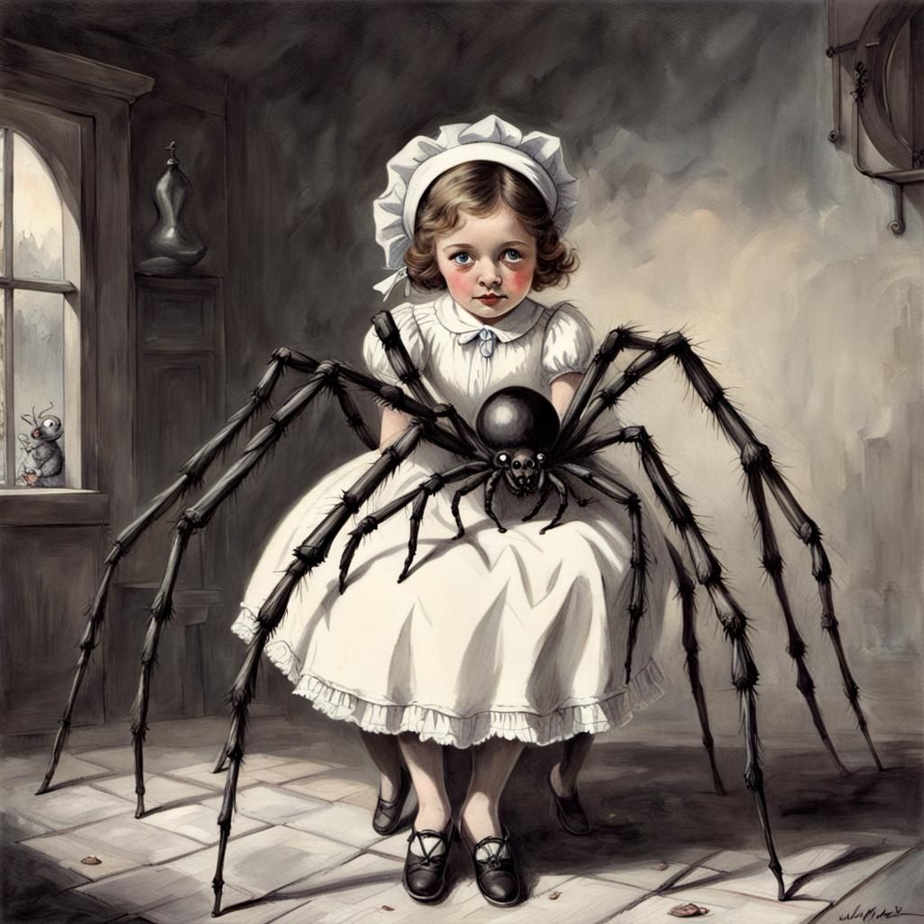 Little Miss Muffet and the Spider