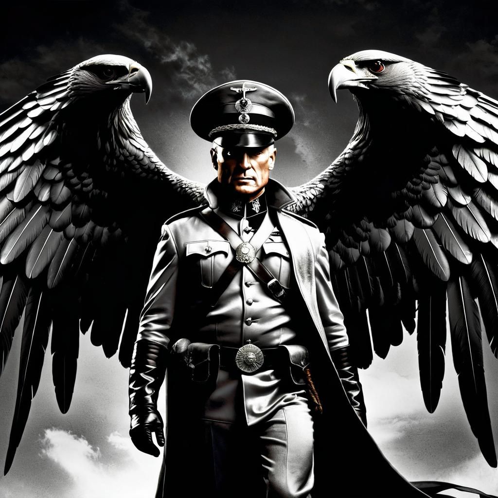 WW2 Pilot in Frazetta-Inspired Illustration