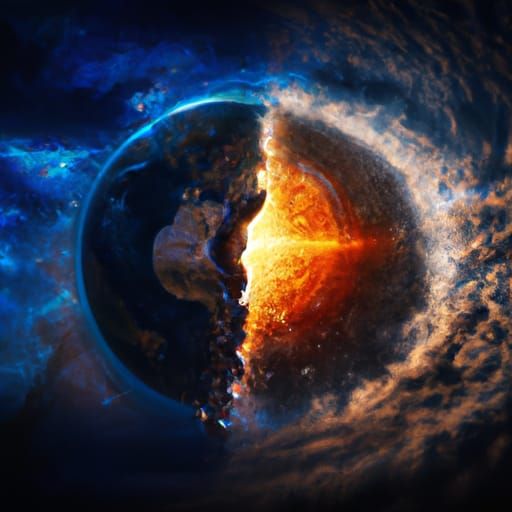 Earths Collide: Epic Cinematic Digital Painting