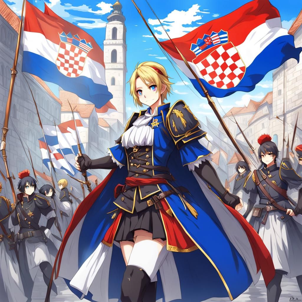 Croatia Personified: Anime Style Key Visual