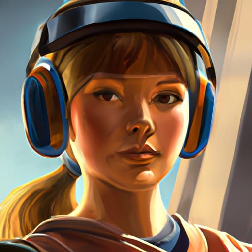80s Teenage Girl Portrait: Hyperdetailed Concept Art