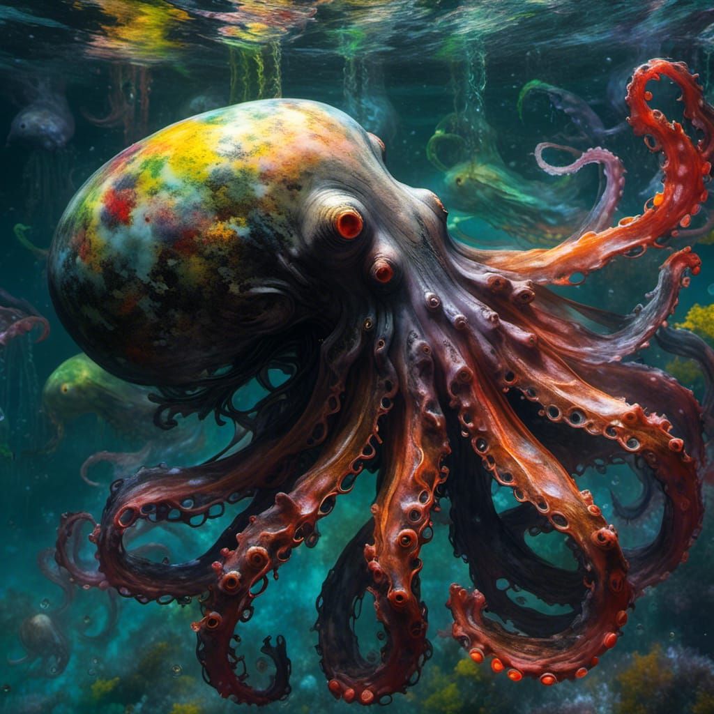 Rainbow Octopus V