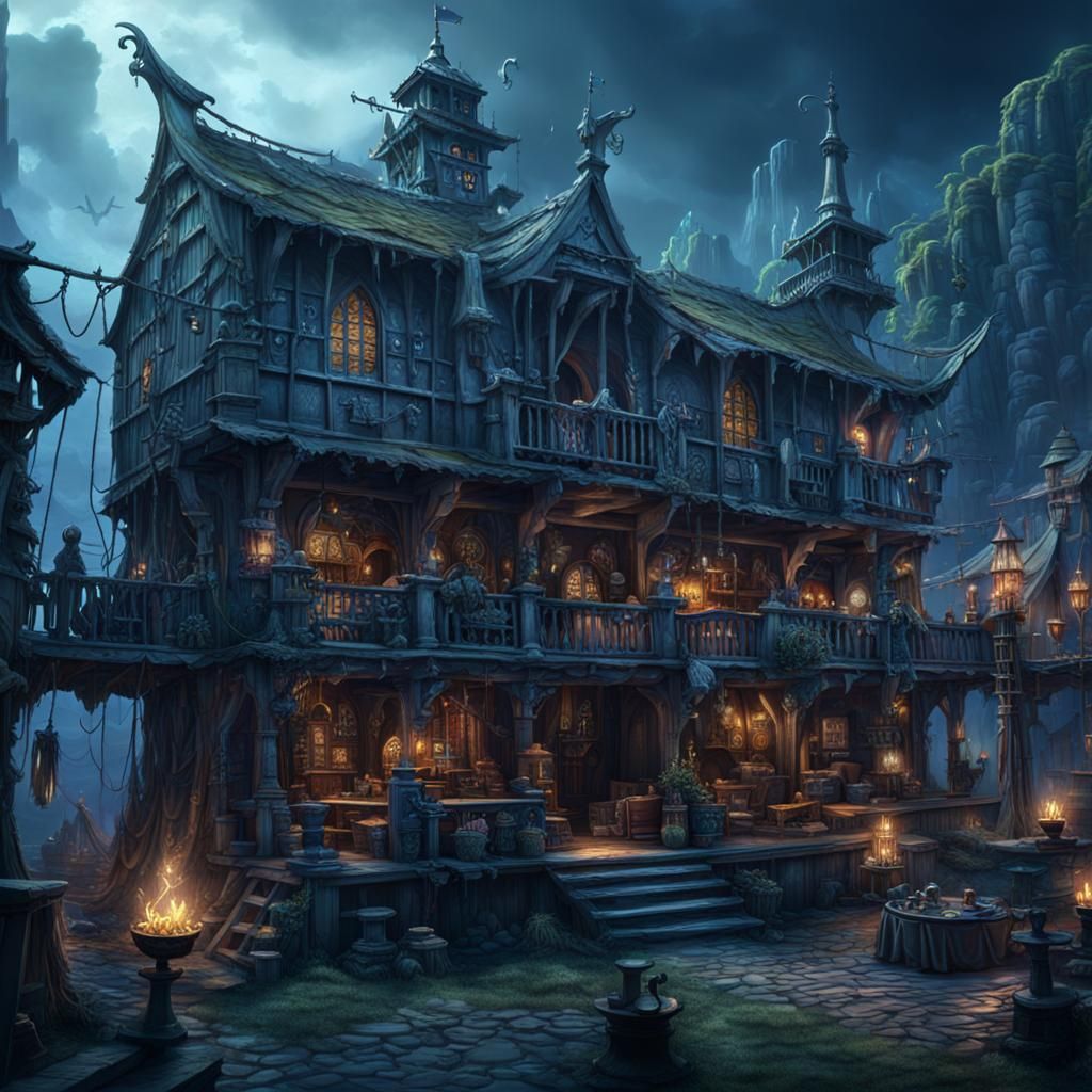 Epic Medieval Voodoo Pirate Witch Lair