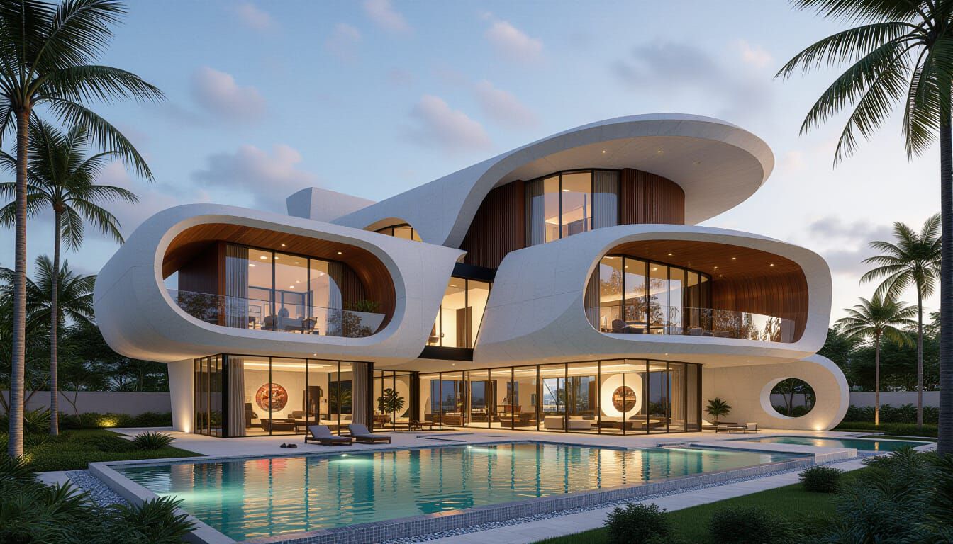 Luxury Tropical Villa: Architectural Visualization in 16K