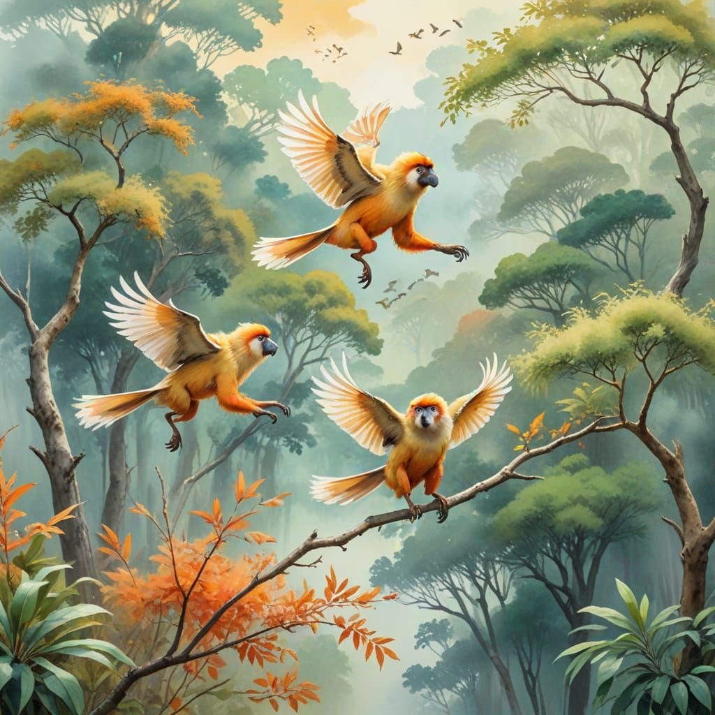 Here the Monkeys have Wings