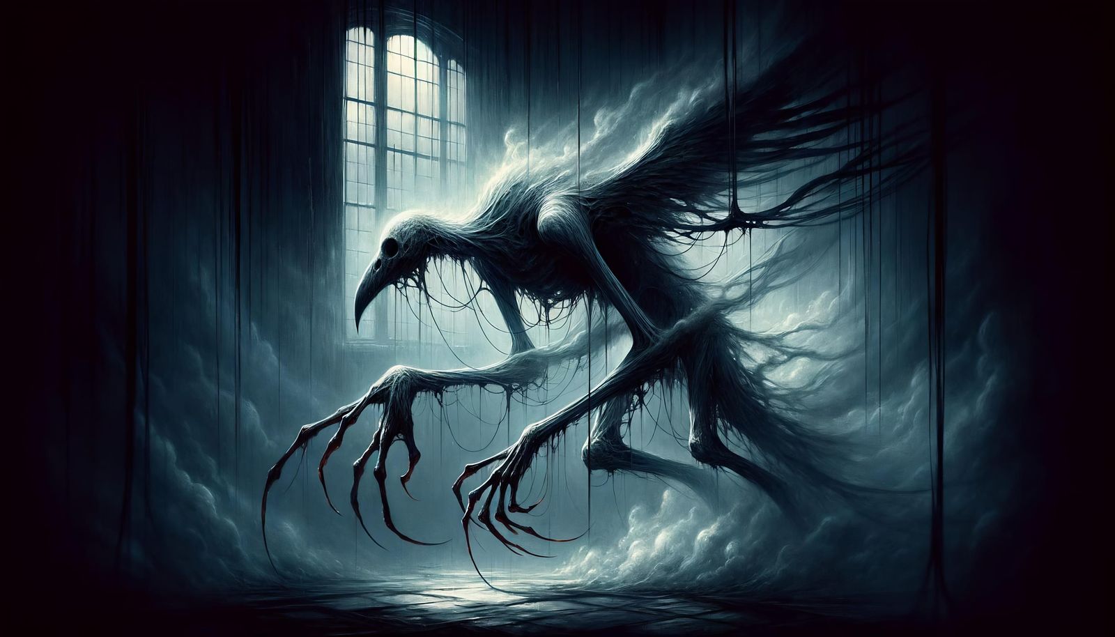 Ethereal Bird Creature: Embodiment of Loneliness