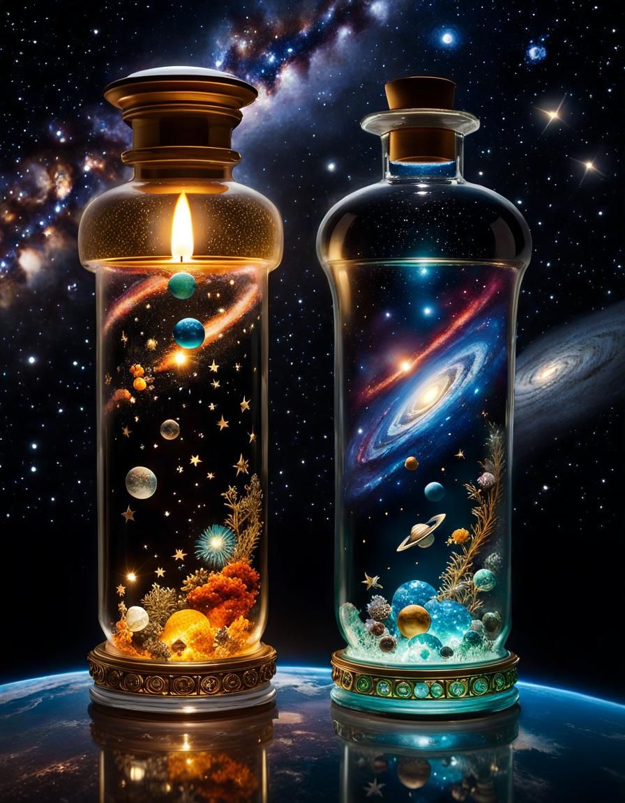 Galactic Curiosities: Dreamlike Surrealism in Space