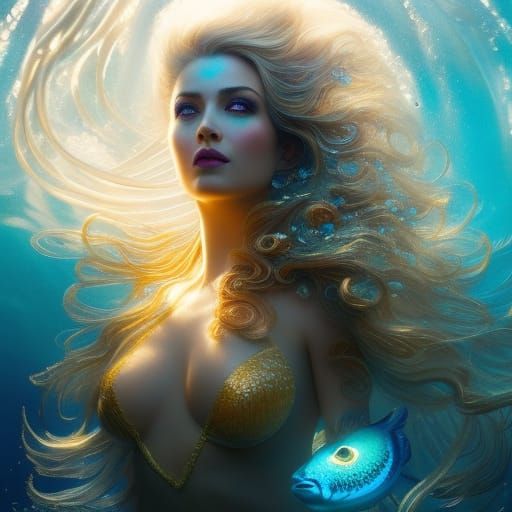 Gorgeous Liquid Sand Mermaid in Unreal Engine 5