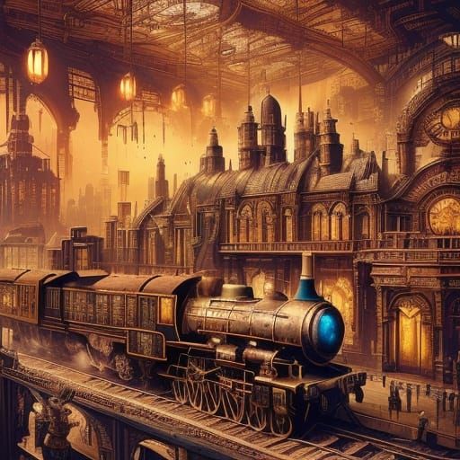 <lora:Train:1.0> A detailed waiting hall in a spaceport comb...