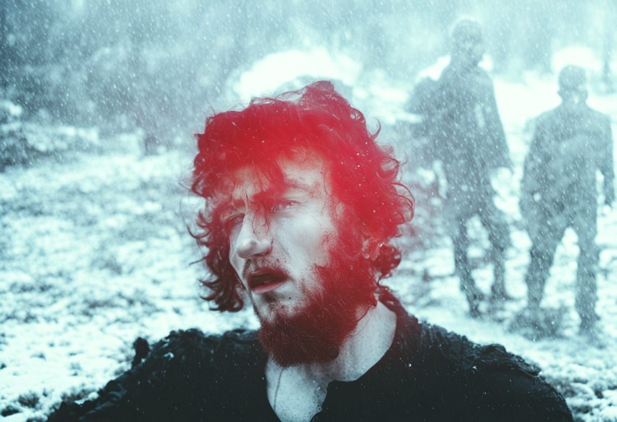 Gothic Figure in Divine Light