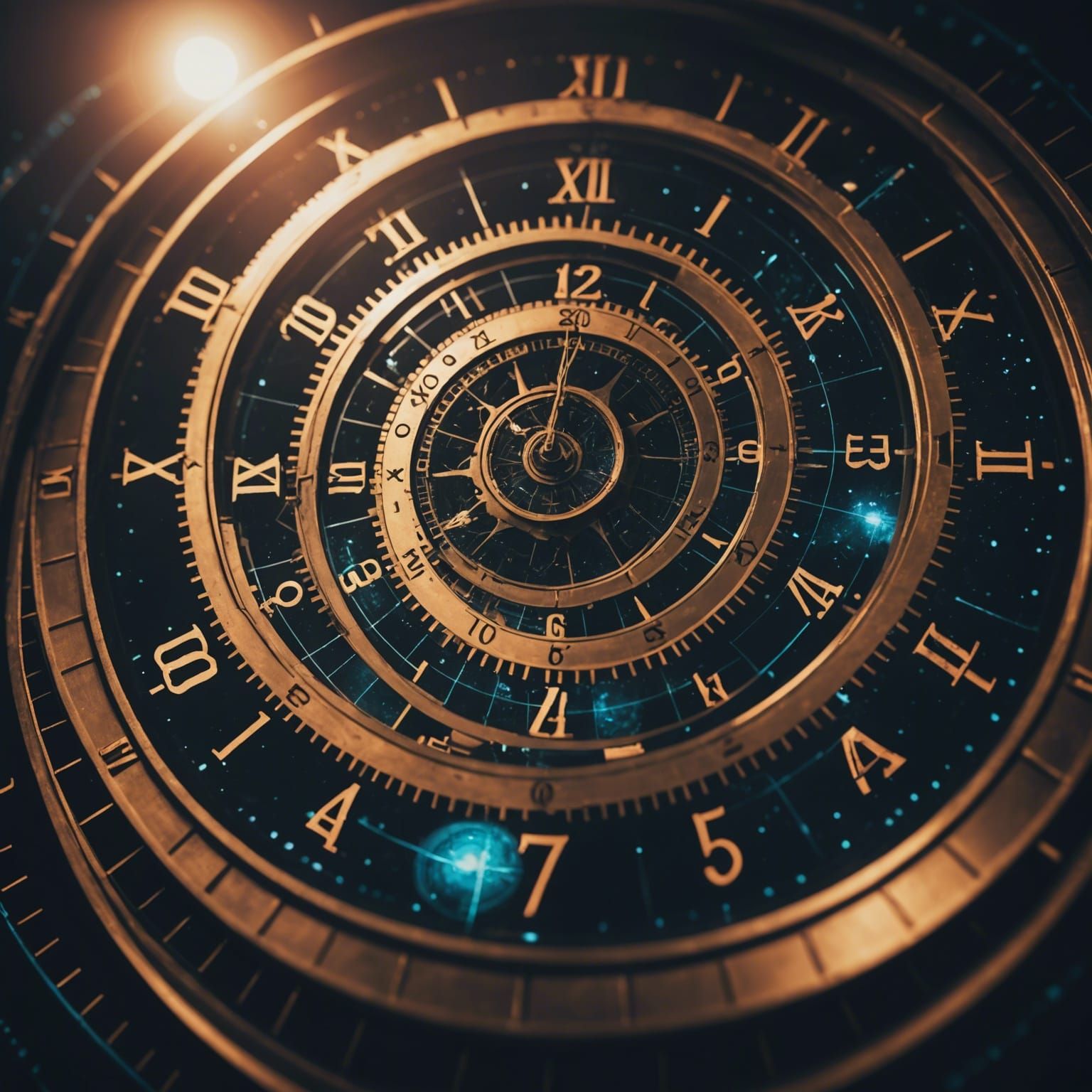 reflection of Time and space via mathematical formulas,  nostalgic