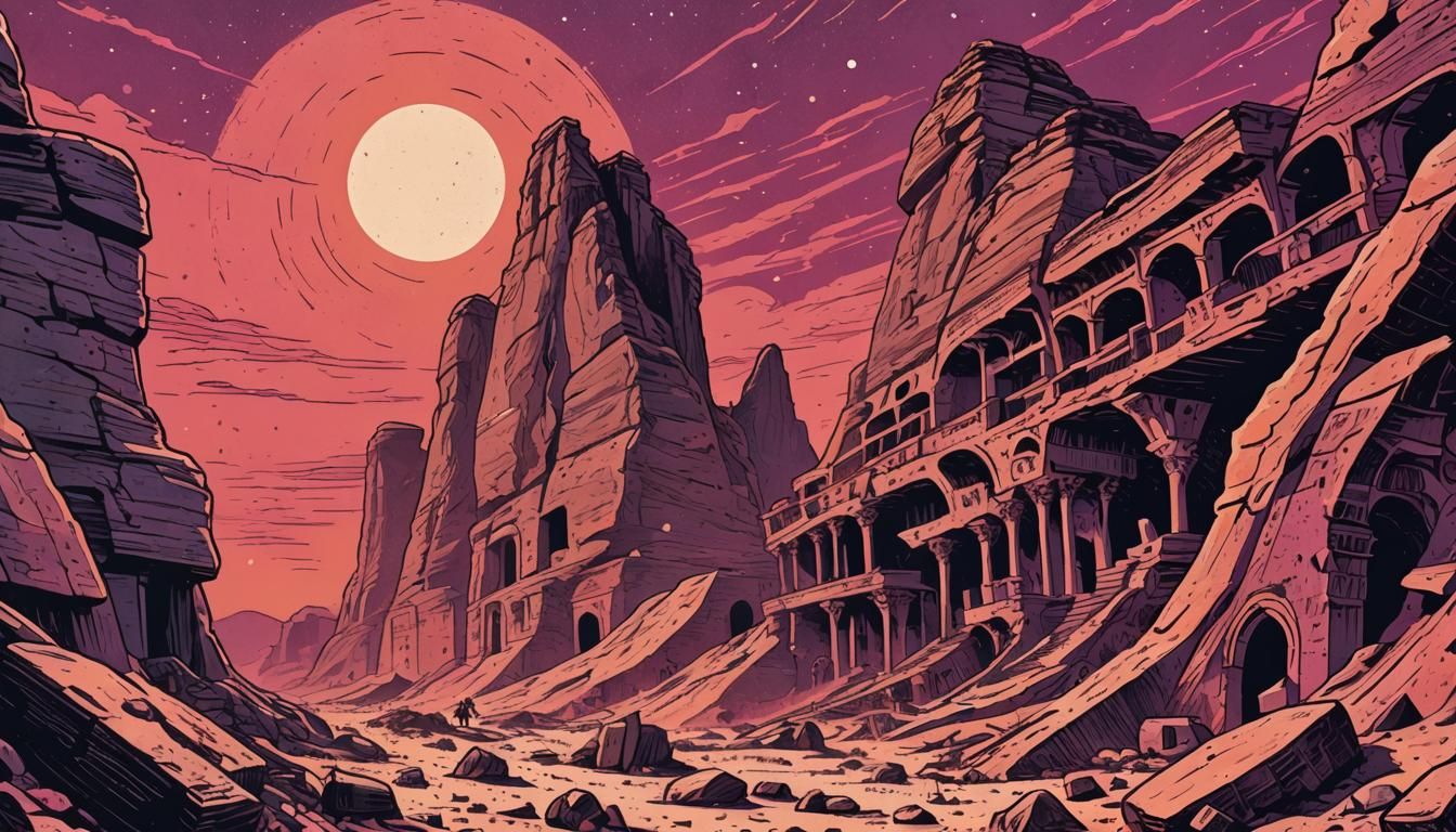 Petra on Mars in Polish Comic Style