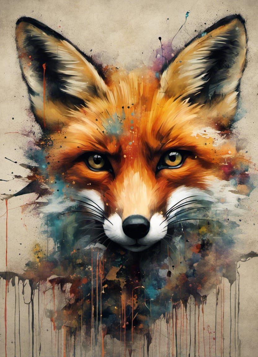Fox graffiti