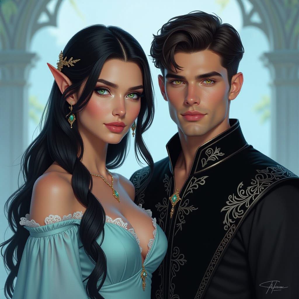 Ethereal Fantasy Portrait with Dynamic Lighting