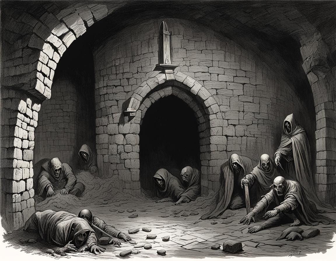 Medieval Torture Chamber: Horror Art Style