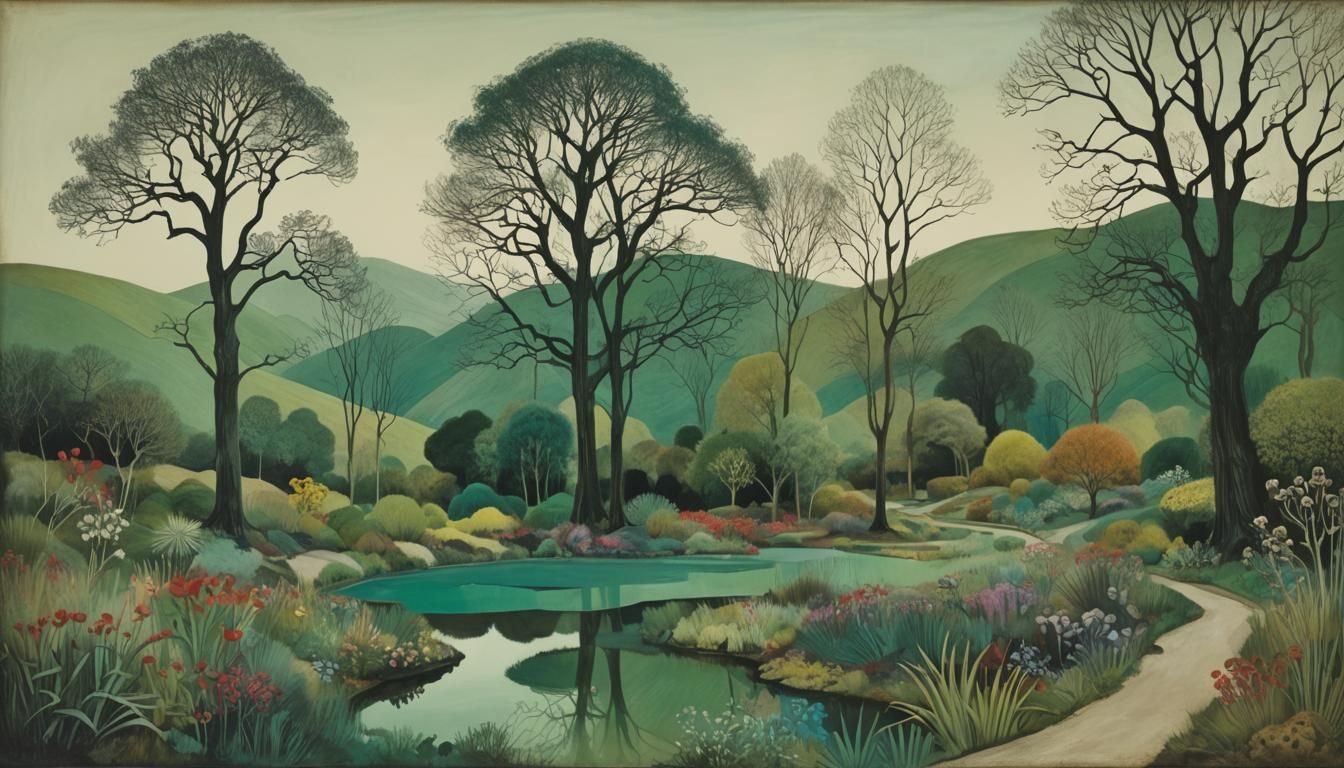 Dreamy Fantasy Landscape Art