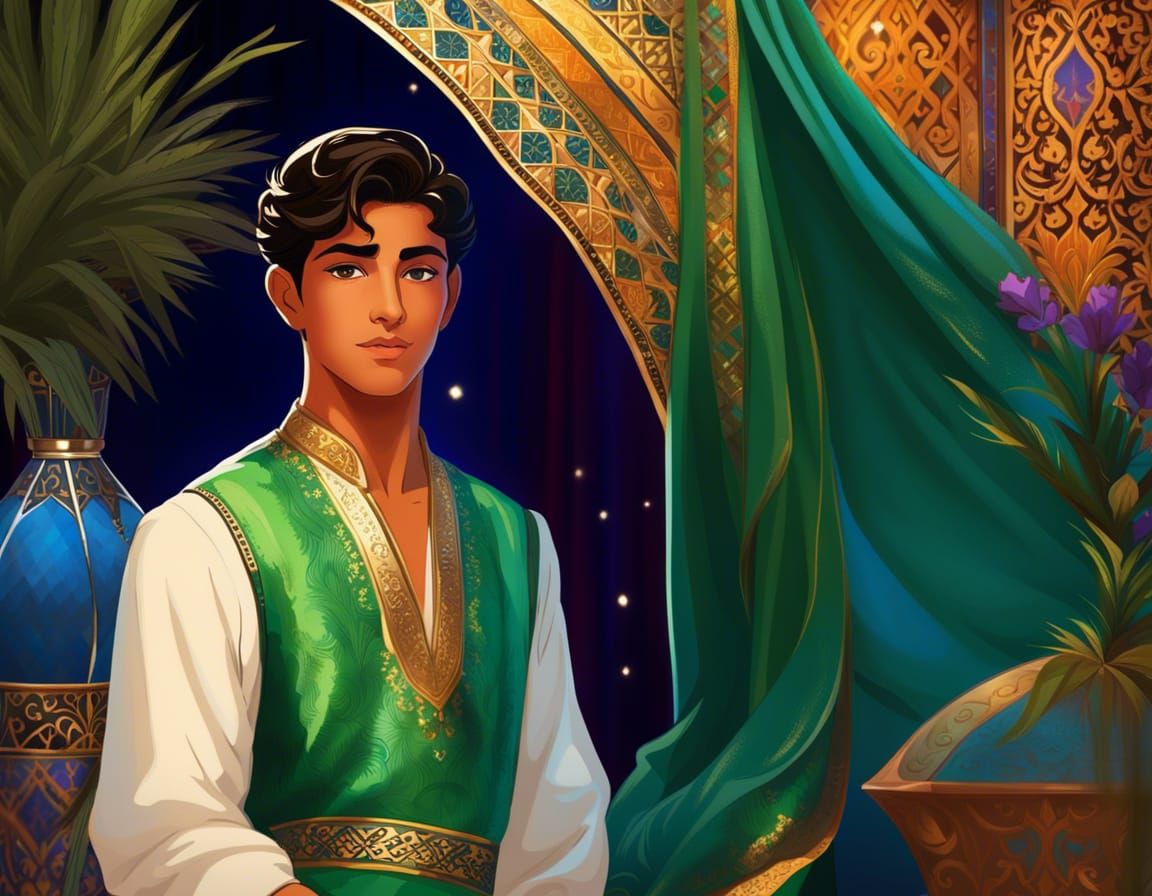 The boy from "The Third Kalandar's Tale" from the collection...